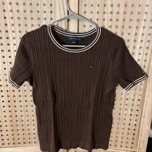 Tommy Hilfiger Chocolate Brown Knit Top